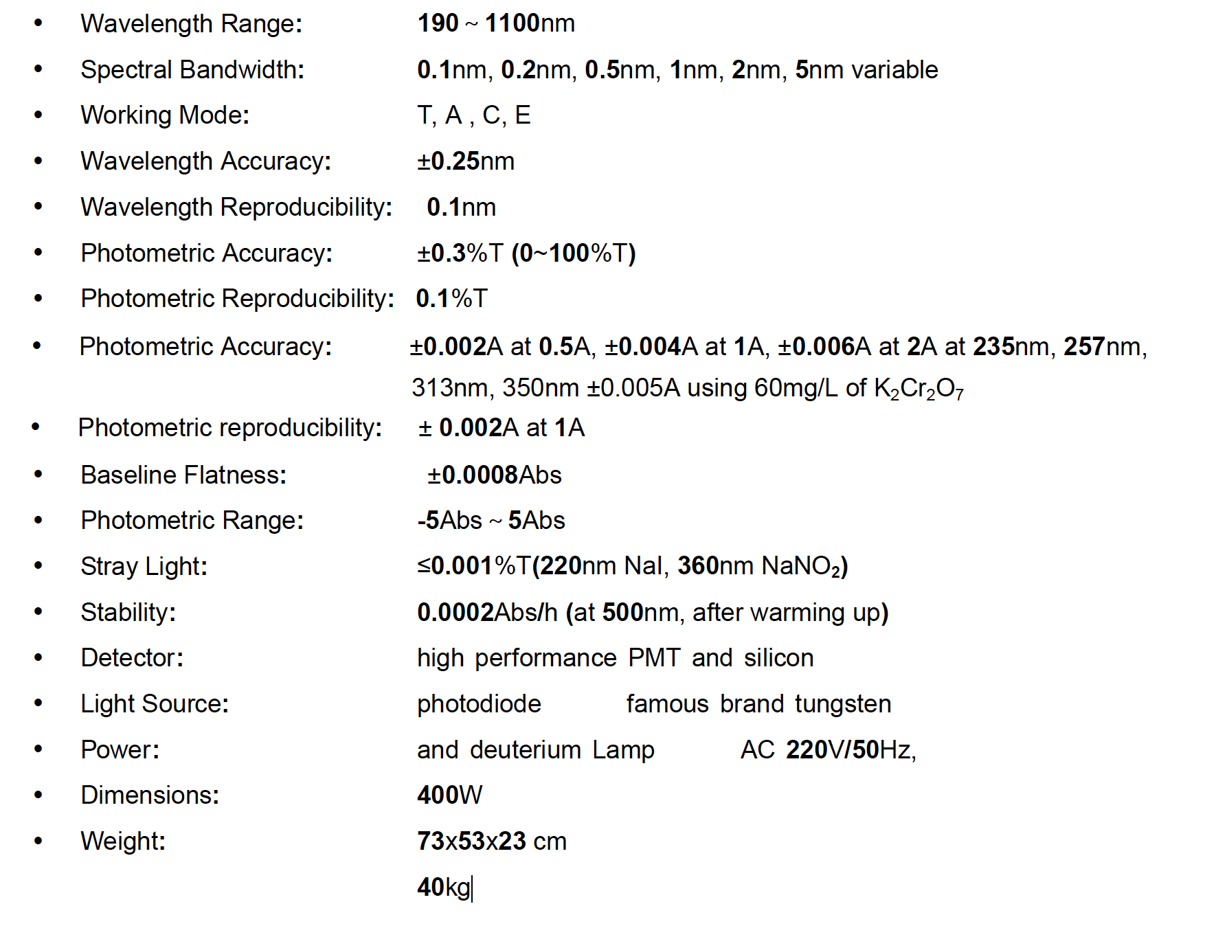 Uv-2200 Double Beam Uvvis SpectrophotometerUV-2200 DOUBLE BEAM UVVIS SPECTROPHOTOMETER